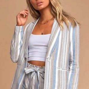 🌻 SAGE The Label Linen Blazer, medium, beautiful condition! Fits like a small